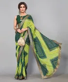 Georgette Printed Saree for Women 