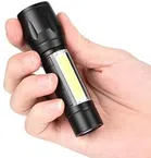 USB Rechargeable LED Flashlight (Black)