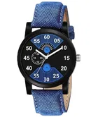 Analog watch for men (Denim Blue ,Pack of 1)