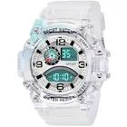 Transparent Digital Watch - For Men Fashionable Transparent Dual Display Sport Watch for Men 