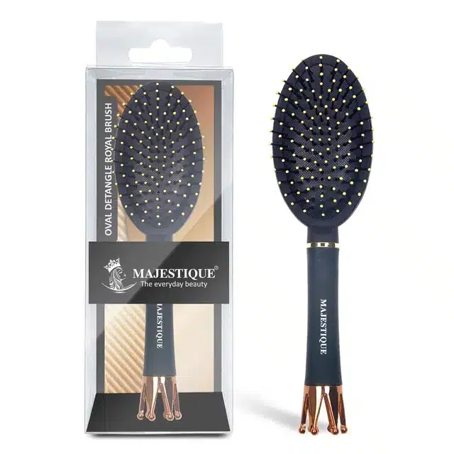 Wet Brush Detangler Hair Brush Crown Handle Ultra-Soft IntelliFlex Bristles--HR153 (BB-34)