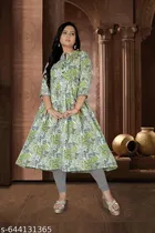 Floral Printed Cotton Kurti with Show Button for Women, Pack of 2 
