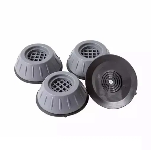Rubber Anti Vibration Washing Machine Pads (Grey, Pack of 4)