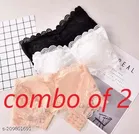 Net Solid Bras for Women, Assorted, Pack of 2 