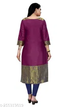 Banarasi Silk Printed Kurti for Women 