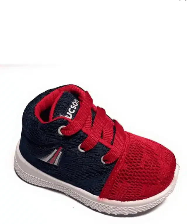 Casual Shoes for Boys (Red & Black, 7C)