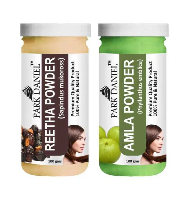 Park Daniel Pure & Natural Reetha Powder & Amla Powder (Pack Of 2, 100 g) (SE-357)