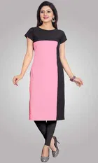 AK Fashion Mall Women Crepe Kurti 