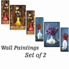 MDF 2 Pcs Designer Wall Painting for Home & Office 
