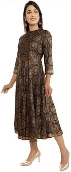 Women Viscose Rayon Printed Kurta 
