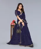 Lycra Blend Saree for Women 