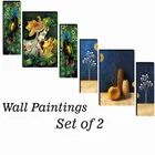 MDF 2 Pcs Designer Wall Painting for Home & Office 