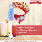 Maharaja Whiteline Hb-129 175 Watt Hand Blender, Stainless Steel Blades, Long Lasting Performance With 175W Motor, Detachable Anti Splash Plastic Foot 
