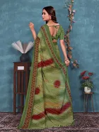 Georgette Printed Saree for Women 