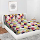 Microfiber Double Bedsheet with 2 Pillow Covers 