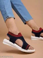 Shoetopia Flat Sandals Blue IND-7