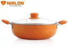 NIRLON Aluminium Kadhai with Lid 