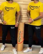 Half Sleeves T-Shirt with Trackpant for Men 