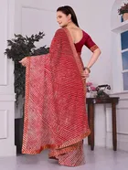 Georgette Printed Saree for Women 