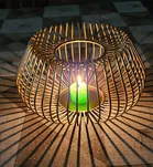 Metal Decorative Moroccan-Style Candle Holder 