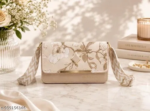 Stylish Sling Bag for Women (Cream)