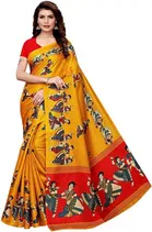 Yashika Designer Women's Saree Art Silk With Unstitched Blouse Piece 