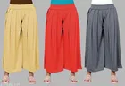 Palazzos for Women, Pack of 3 