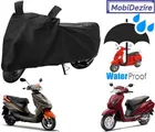 Polyester Waterproof Scooty Cover with Mirror Pocket for Honda Activa, Activa-i, Dio, Grazia, Cliq, Navi (Black)