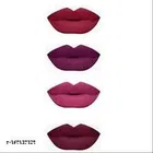 4 Pcs Liquid Lipstick with Kajal, Multicolor, Set of 2