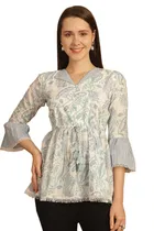 Cotton Printed Top for Women 
