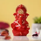 Resin God Ganesha Idol (Red)