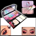 Premium Eyeshadow Palette with 7 Pcs Makeup Brushes 