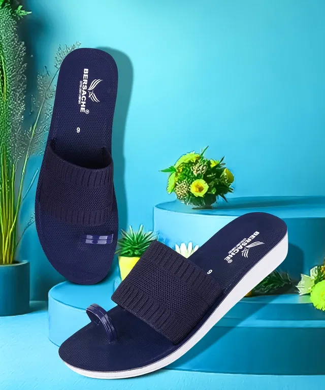 Flats for Women (Blue, 8)