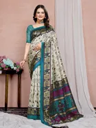 Mysore Silk Printed Saree for Women 