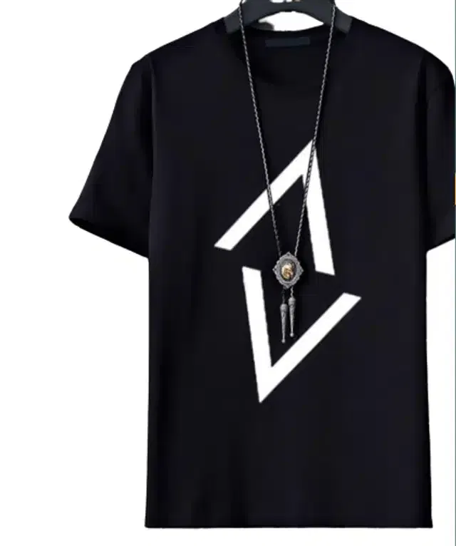 Half Sleeves T-shirt for Men (Black, XL)