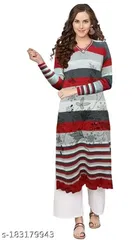 Woolen Printed Kurti for Women 