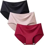 Cotton Solid Briefs for Women (Multicolor, S) (Pack of 3)