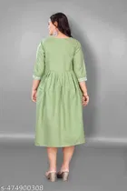 Embroidered Floral Maternity Kurti 