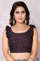 Georgette Printed Saree for Women 