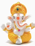 Jiyansh Cute Small Ganesh Idol for Car Dashboard 