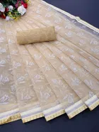 Organza Printed Saree for Women 