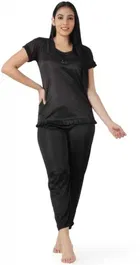 Satin Solid Night Suit for Women 