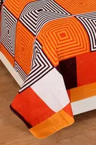 Polycotton Printed Double Bedsheet with Two Pillow Covers 