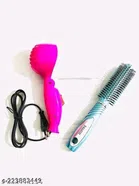 Hair Comb with Hair Dryer (100 W) (Multicolor, Set of 2)