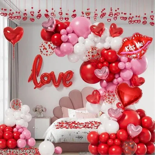 39 Pcs Balloons Decoration Kit, Multicolour, Set of 1