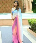 Georgette Printed Saree for Women 