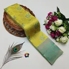 Dola Silk Zari Woven Saree for Women, Lemon Yellow 