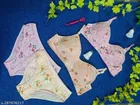 Cotton Blend Printed Lingerie Set for Women 
