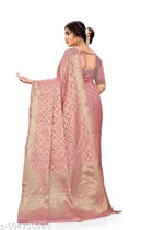 Organza Zari Woven Saree for Women 
