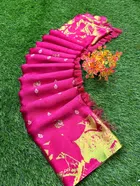 Chiffon Printed Saree for Women (Pink, 6.3 m)